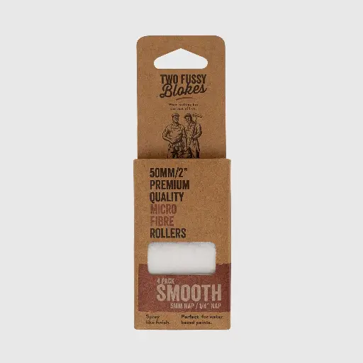 50mm Microfibre Mini Paint Rollers – 5mm Nap (4-Pack)